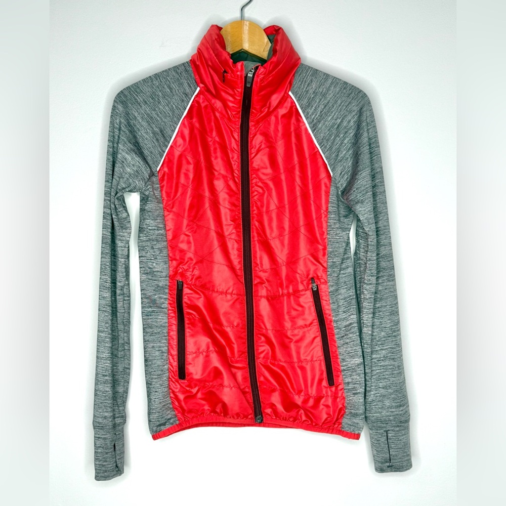 TITLE NINE Willpower Active Jacket Quilt Insulated Hybrid Coral Size XS